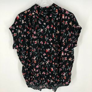 Madewell Central Drapey Shirt Drifting Flowers